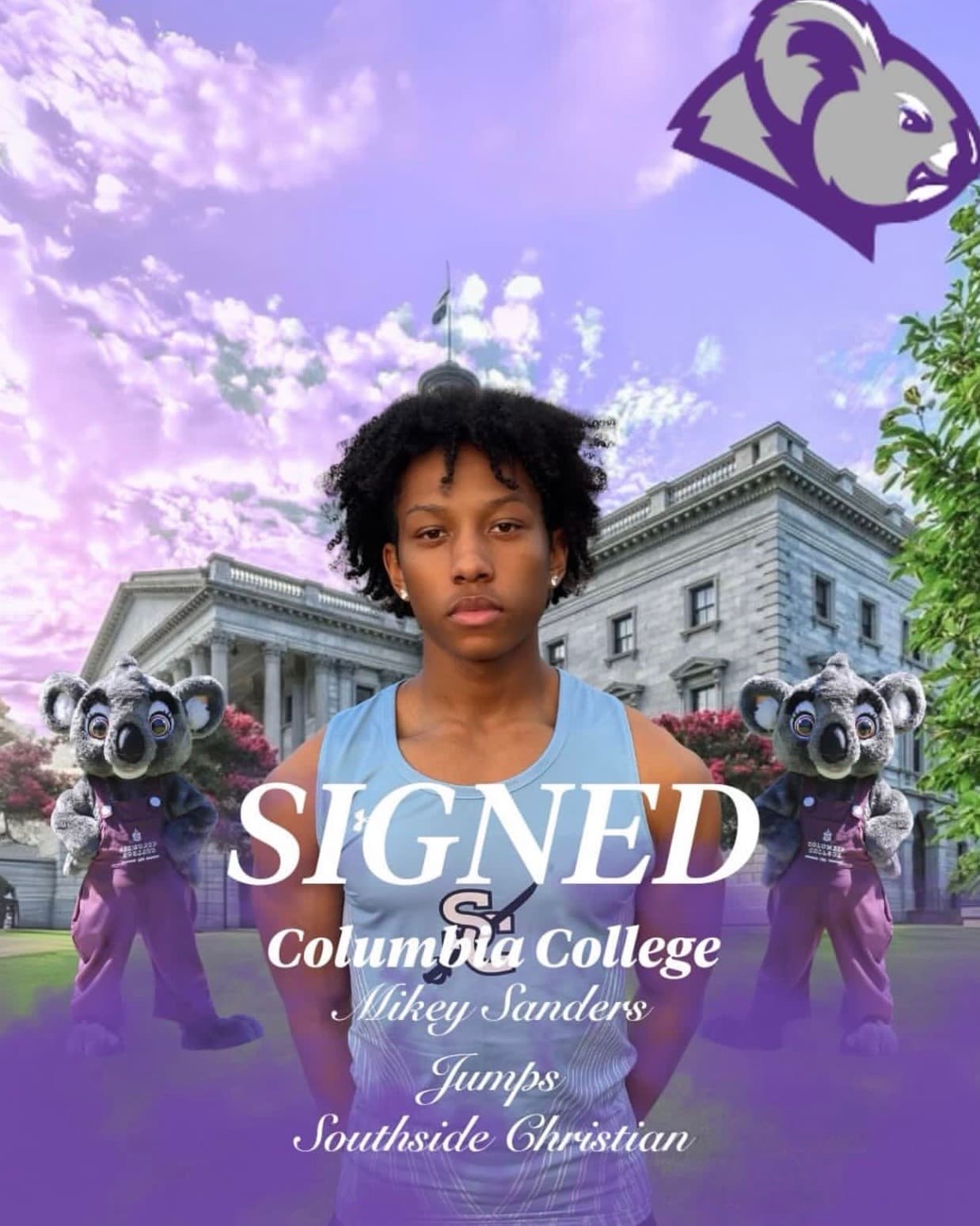 Mikey Sanders commitment graphic