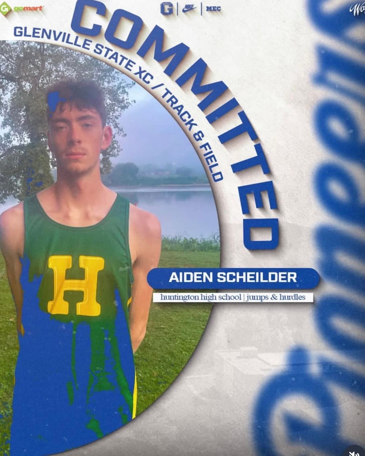 Aiden Schiedler commitment graphic