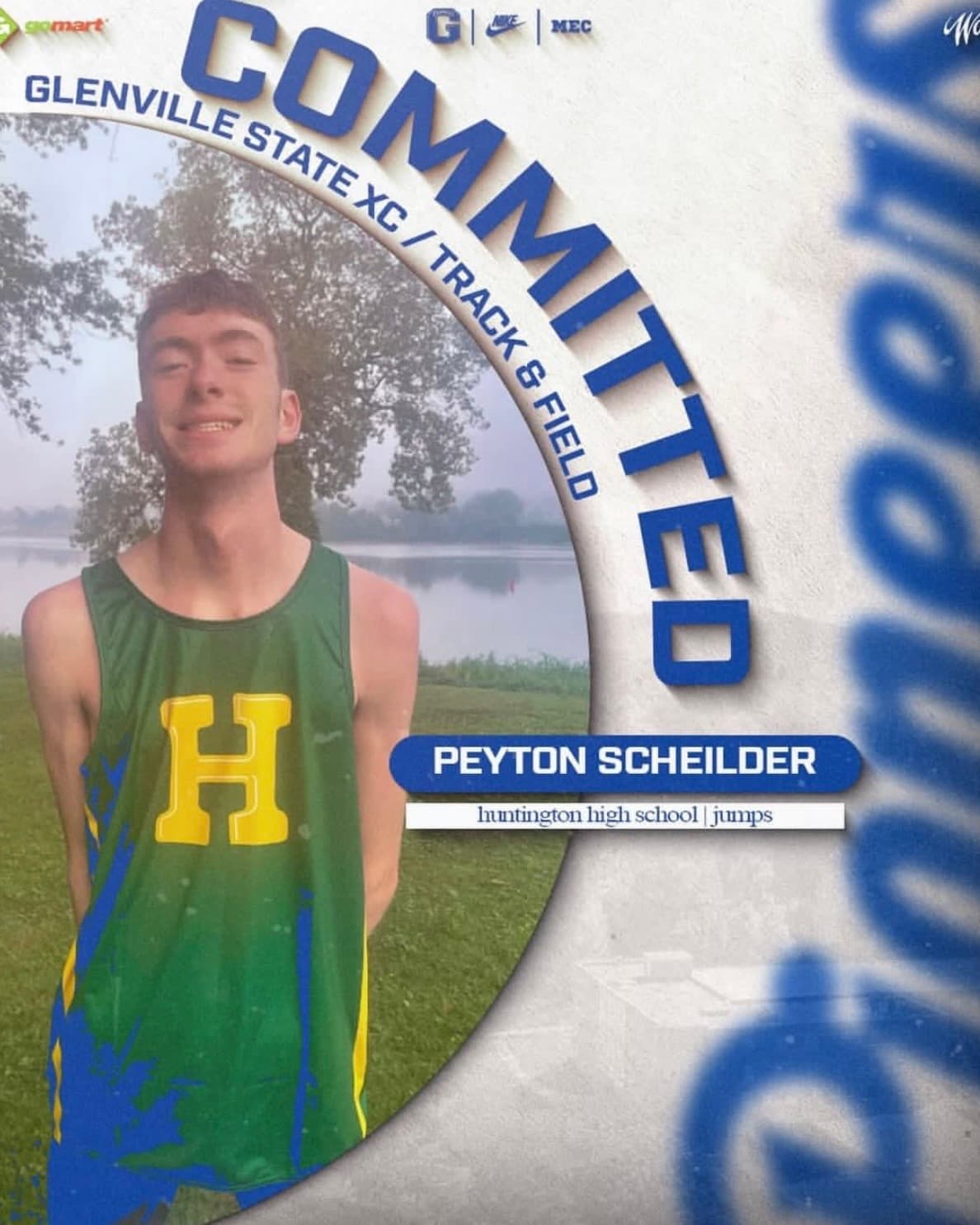 Peyton Schiedler commitment graphic
